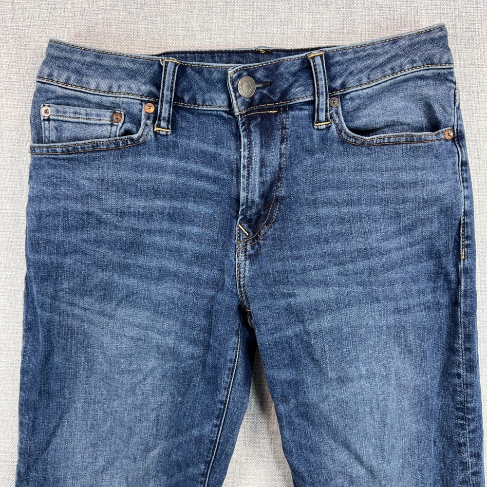American Eagle Original Bootcut Next Level Flex Jeans Men 30x33 Blue Whiskering